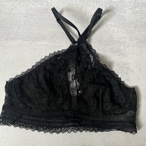 Victoria's Secret Sheer Lace Halter Bra S